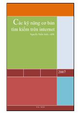 Tiểu luận Các kỹ năng cơ bản tìm kiếm trên internet