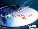 Bài giảng chương 1: Đất đá