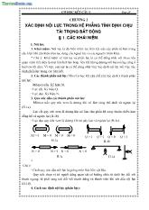 Bài giảng chương 2: Xác định nội lực trong hệ phẳng tĩnh định chịu tải trọng bất động