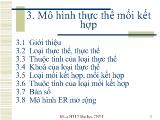 Bài giảng Cơ sở dữ liệu - Bài 2: Các mô hình cơ sở dữ liệu + Bai 3: Mô hình dữ liệu quan hệ (của Codd)
