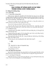 Bài giảng Đại cương về sông ngòi và sự hình thành dòng chảy sông ngòi