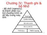 Bài giảng Kiến trúc máy tính - Chương 4: Thanh ghi và bộ nhớ