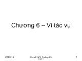 Bài giảng Kiến trúc máy tính - Chương 6: Vi tác vụ