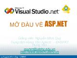 Bài giảng Mở đầu về asp.net
