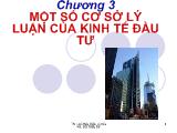 Bài giảng Một số cơ sở lý luận của kinh tế đầu tư