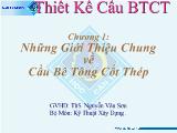 Bài giảng Những giới thiệu chung về cầu bê tông cốt thép