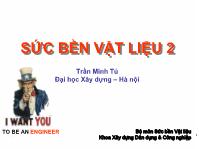 Bài giảng Sức bền vật liệu 2: Thanh chịu tải trọng động