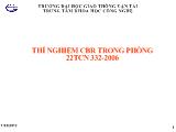 Bài giảng Thí nghiệm CBR trong phòng