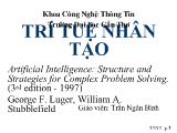 Bài giảng Trí tuệ nhân tạo - Đại học Cần Thơ