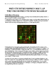 Báo cáo Thực hành phân tích microarray
