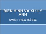 Đề tài Biến hình xử lý ảnh - Biến trái táo thành trái cam