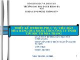 Đồ án Thiết kế website phục vụ việc đặt mua hàng qua mạng cho công ty TNHH tin học TH Nha Trang