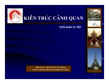 Giáo trình Kiến trúc cảnh quan