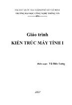 Giáo trình Kiến trúc máy tính I