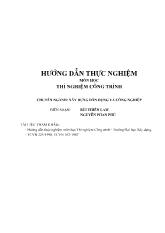 Hướng dẫn thực nghiệm môn học Thí nghiệm công trình