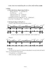 Ví dụ tính toán hệ dầm liên tục bằng phần mềm SAP2000