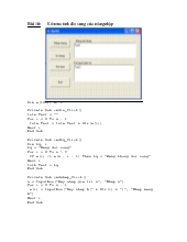 10 bài tập mẫu lập trình visual basic