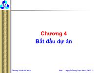 Bài giảng Bắt đầu dự án