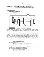 Bài giảng Các phương pháp nghiên cứu động học quá trình điện cực