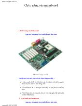 Bài giảng Chức năng của mainboard