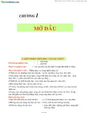 Bài giảng chương 1: Giới thiệu môn học Cơ lưu chất