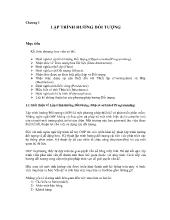 Bài giảng chương 1: Lập trình hướng đối tượng (Object-Oriented Programming)