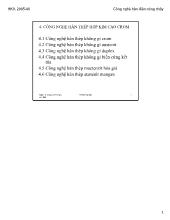 Bài giảng chương 4: Công nghệ hàn thép hợp kim cao crom