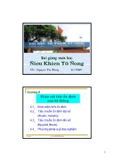 Bài giảng chương 4: Khảo sát tính ổn định của hệ thống