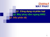 Bài giảng chương 4: Máy phay