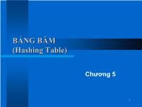 Bài giảng chương 5: Bảng băm (hashing table)