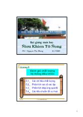 Bài giảng chương 5: Đánh giá chất lượng hệ thống điều khiển