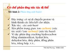 Bài giảng Cơ chế phản ứng xúc tác dị thể: Phản ứng axit-Bazơ