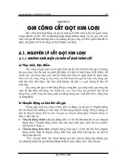 Bài giảng Cơ khí đại cươn: Gia công cắt gọt kim loại