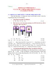 Bài giảng Định luật nhiệt động 1 và các quá trình nhiệt động cơ bản của khí lý tưởng