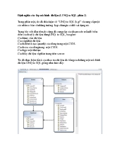 Bài giảng Định nghĩa các lớp mô hình dữ liệu (LINQ to SQL phần 2)