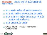 Bài giảng Dung sai và lắp ghép bề mặt trơn