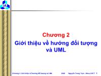 Bài giảng Giới thiệu về hướng đối tượng và UML
