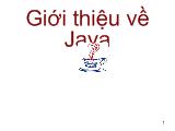 Bài giảng Giới thiệu về Java