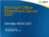Bài giảng Giới thiệu về SharePoint 2007