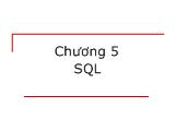 Bài giảng Giới thiệu về SQL