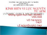 Bài giảng Kính hiển vi lực nguyên tử AFM