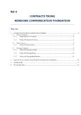 Bài giảng Lập trình với các contracts trong Windows Communication Foundation