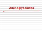 Bài giảng Lịch sử phát hiện Aminoglycosides