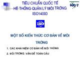 Bài giảng Một số kiến thức tiêu chuẩn về môi trường