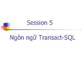 Bài giảng Ngôn ngữ Transact-SQL