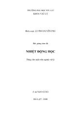 Bài giảng nhiệt động học