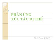 Bài giảng Phản ứng xúc tác dị thể