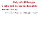 Bài giảng Phép biến đổi bảo giác