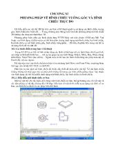 Bài giảng Phương pháp vẽ hình chiếu vuông góc và hình chiếu trục đo