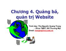 Bài giảng Quảng bá, quản trị website